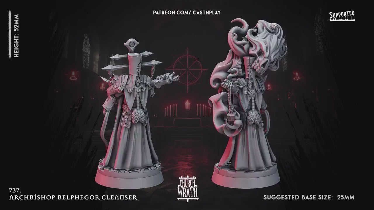 Figurine JDR Cultiste Archevêques Pack Cast N Play Impression 3D