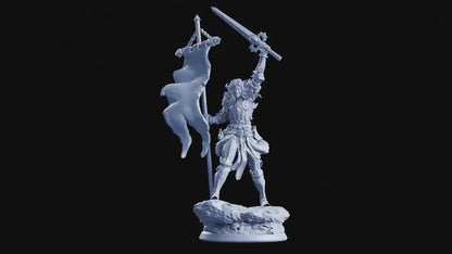 Figurine JDR Chevaliere Pyra Flesh Of Gods Impression 3D