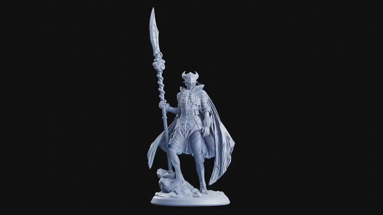 Figurine JDR Chevalier Lancier Flesh Of Gods Impression 3D