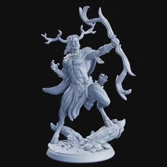 Figurine JDR Satyre Archer Flesh Of Gods Impression 3D