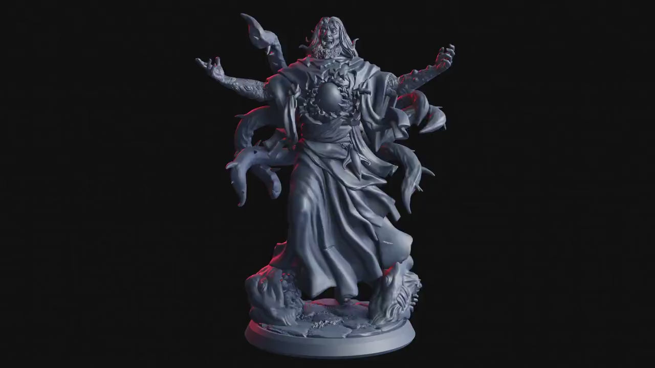 Figurine JDR Cultiste Grigor Flesh Of Gods Impression 3D