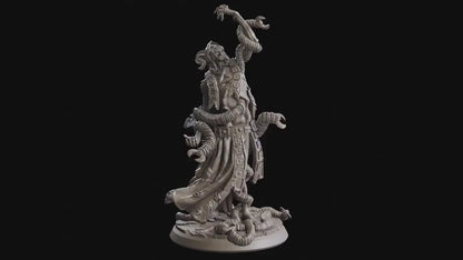 Figurine demon lord du désespoir Flesh of gods Impression 3D