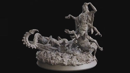 Figurine Monstre Centipède Flesh Of Gods Impression 3D