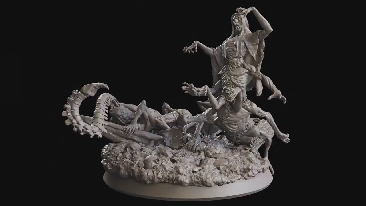 Figurine Monstre Centipède Flesh Of Gods Impression 3D