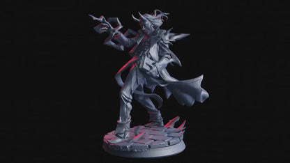 Figurine JDR Tieffelin Occultiste Flesh Of Gods Impression 3D