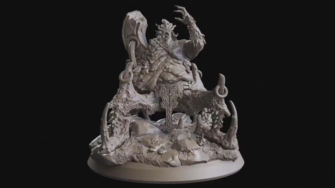 Figurine monstre aberrant Magoth Flesh of Gods Impression 3D