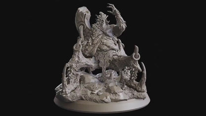 Figurine monstre aberrant Magoth Flesh of Gods Impression 3D