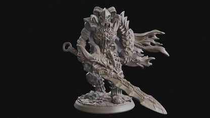 Figurine Chevalier Dragon Maudit Flesh Of Gods Impression 3D