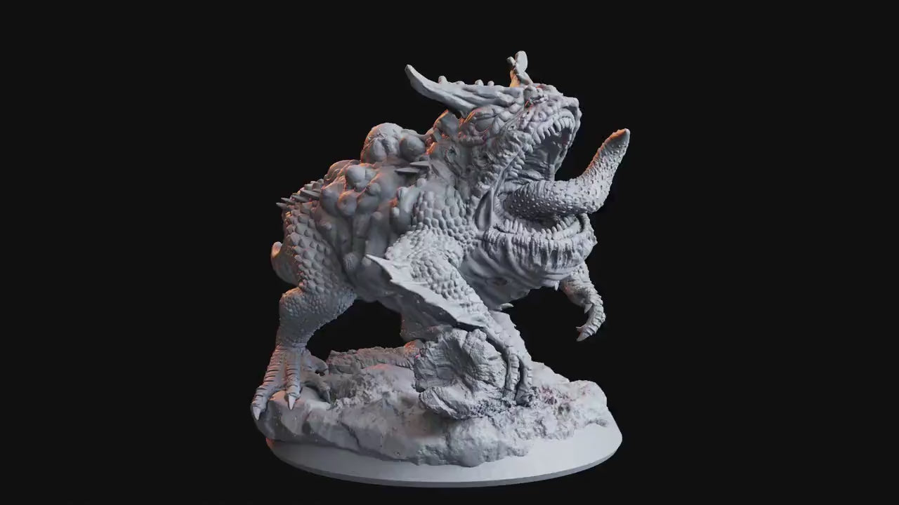 Figurine JDR Crapaud Geant Flesh Of Gods Impression 3D