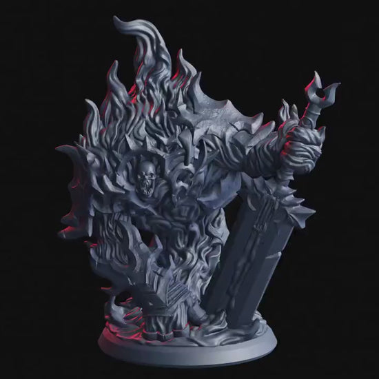 Figurine jdr Gardien des flammes Flesh Of Gods Impression 3D