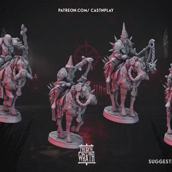 Figurine JDR Cultiste Cavalier Cast N Play Impression 3D