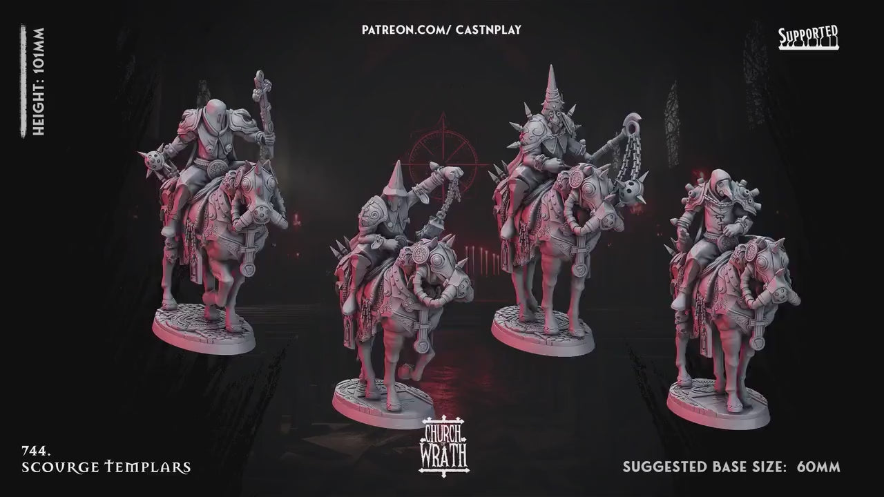 Figurine JDR Cultiste Cavalier Cast N Play Impression 3D