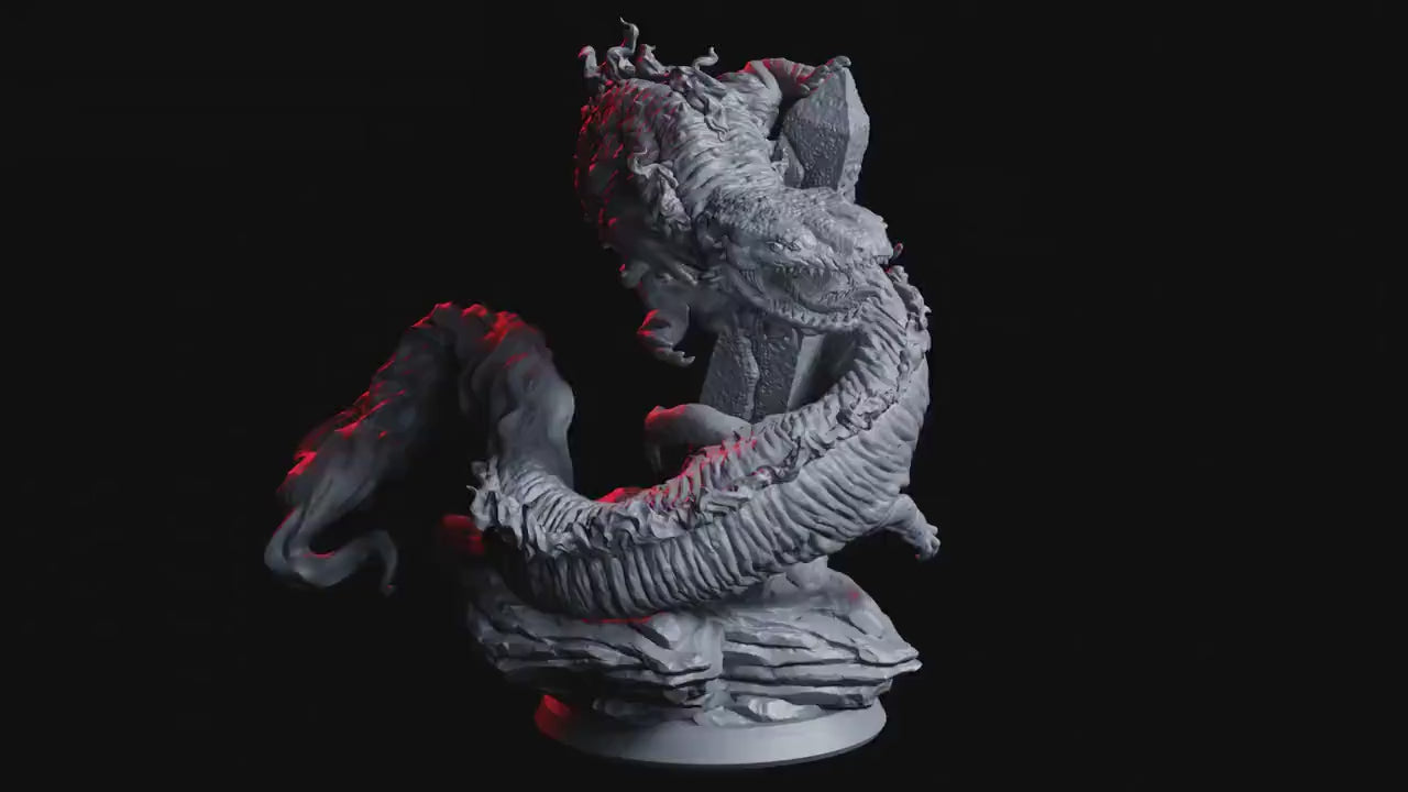 Figurine JDR Salamande Flesh Of Gods Impression 3D