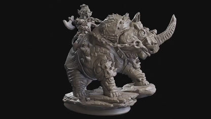 Figurine Cavalier Gobelin Flesh Of Gods Impression 3D