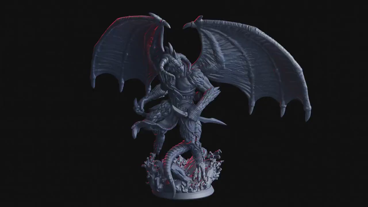 Figurine JDR Abishai Cendré Flesh Of Gods Impression 3D