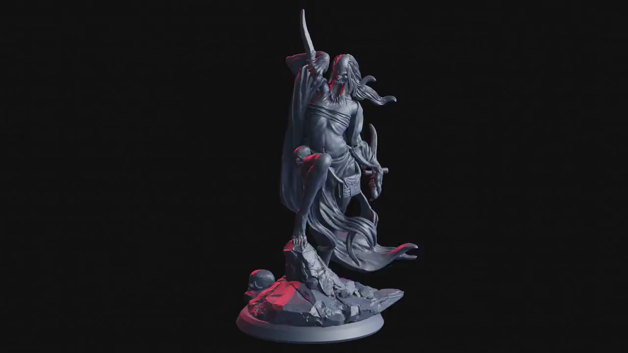 Figurine JDR Sorcière du Vide Flesh Of Gods Impression 3D