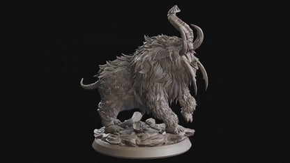 Figurine JDR Mamouth Flesh of Gods Impression 3D