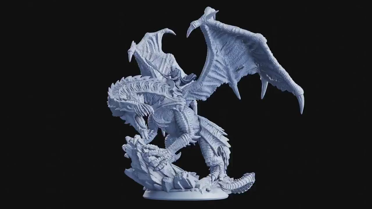 Figurine JDR Cavalier Draconique Flesh Of Gods Impression 3D