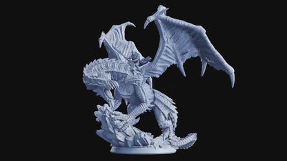 Figurine JDR Cavalier Draconique Flesh Of Gods Impression 3D