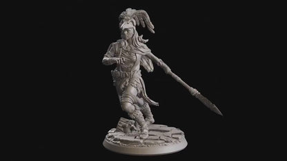 Figurine Guerriere Tribale 02 Flesh Of Gods Impression 3D
