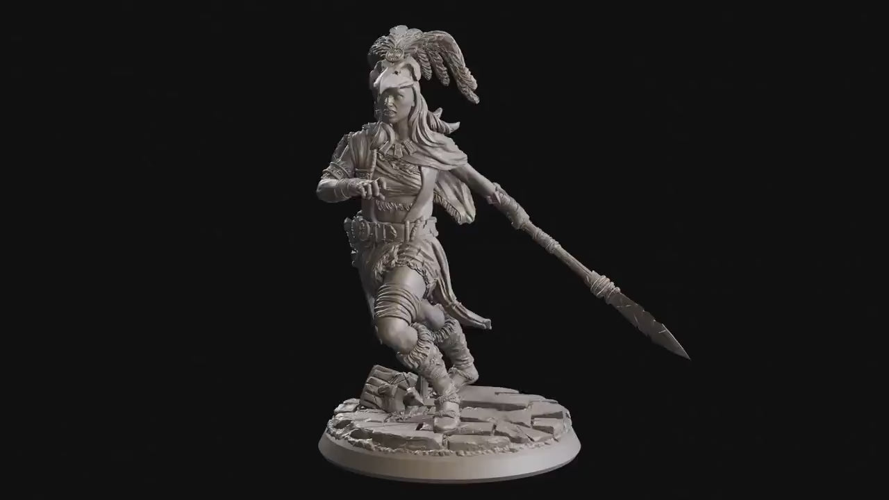 Figurine Guerriere Tribale 02 Flesh Of Gods Impression 3D