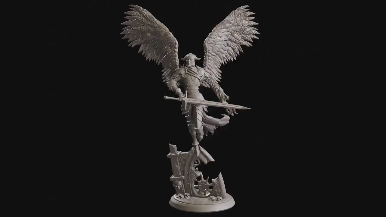 Figurine Ange Déchu Flesh Of Gods Impression 3D