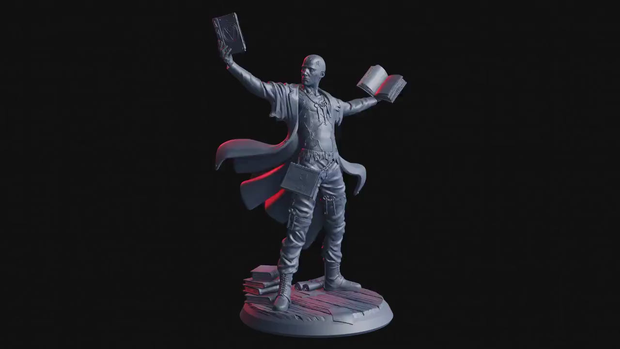 Figurine JDR Magicien Maudit Flesh Of Gods Impression 3D