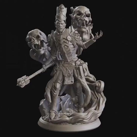 Figurine JDR Prêtre Mort Vivant Flesh Of Gods Impression 3D.