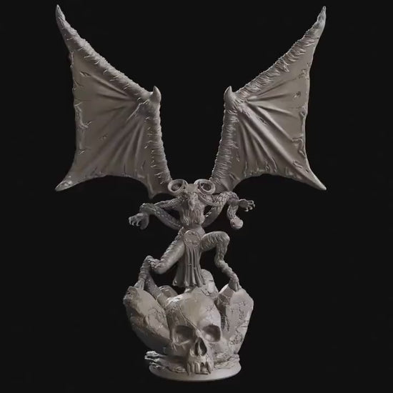 Figurine JDR Chevre sabbatique / baphomet 02 Flesh of Gods Impression 3D