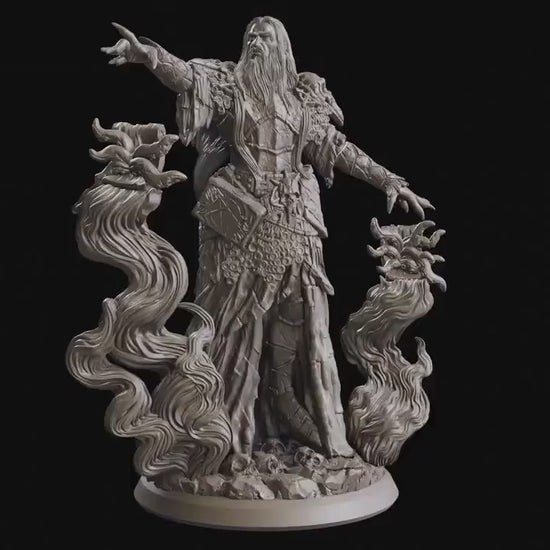 Figurine Magicien Archimage Flesh of Gods Impression 3D