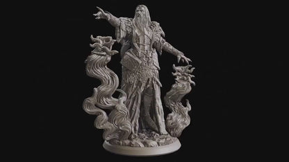 Figurine Magicien Archimage Flesh of Gods Impression 3D