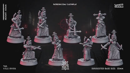 Figurine JDR Cultiste Nones PACK Cast N Play Impression 3D
