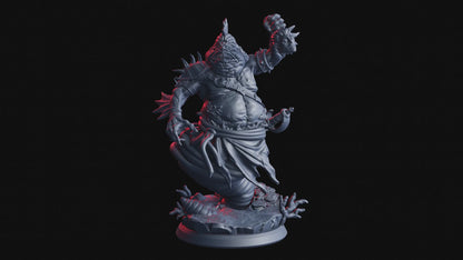Figurine JDR – Monstre Marid Abyssal Flesh Of Gods – Impression 3D