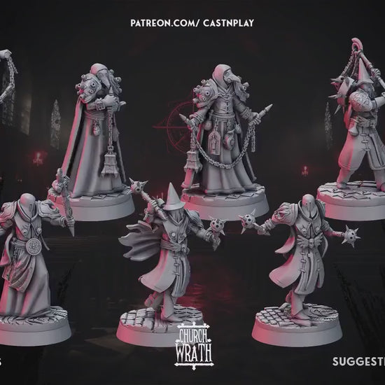 Figurine JDR Cultiste Prêtre PACK Impression 3D