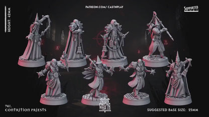 Figurine JDR Cultiste Prêtre PACK Impression 3D