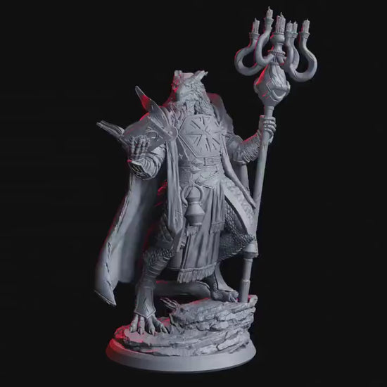 Figurine JDR Magicien Drakeide Flesh Of Gods Impression 3D