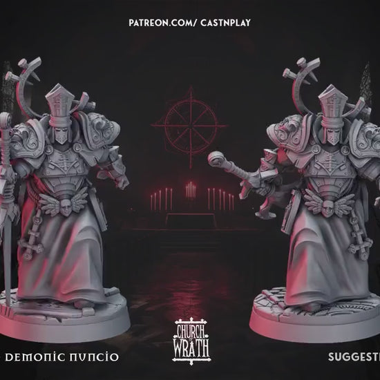 Figurine JDR Paladin Templier Cardinal Cast N Play Impression 3D