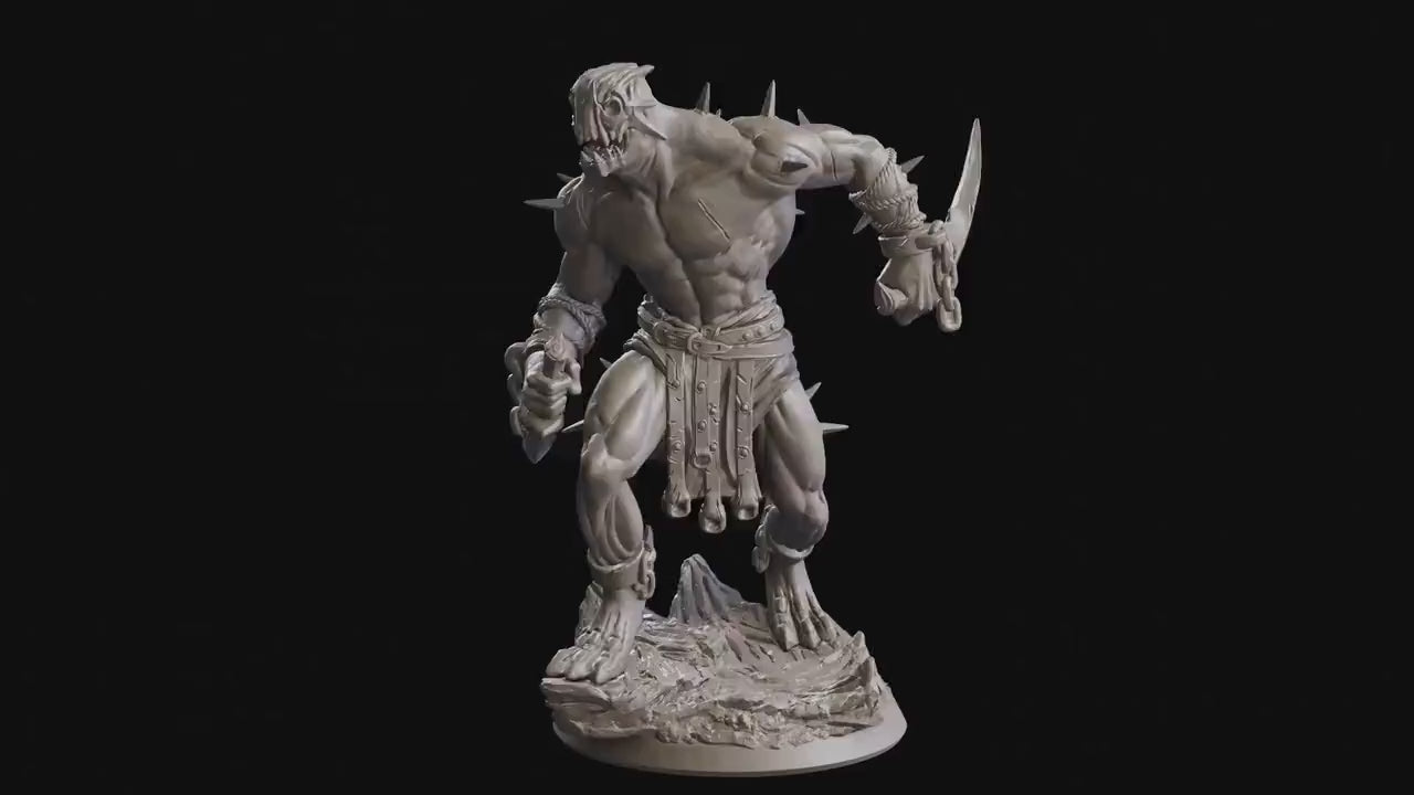 Figurine Demon Serviteur de Mogoth 01 Flesh Of Gods Impression 3D