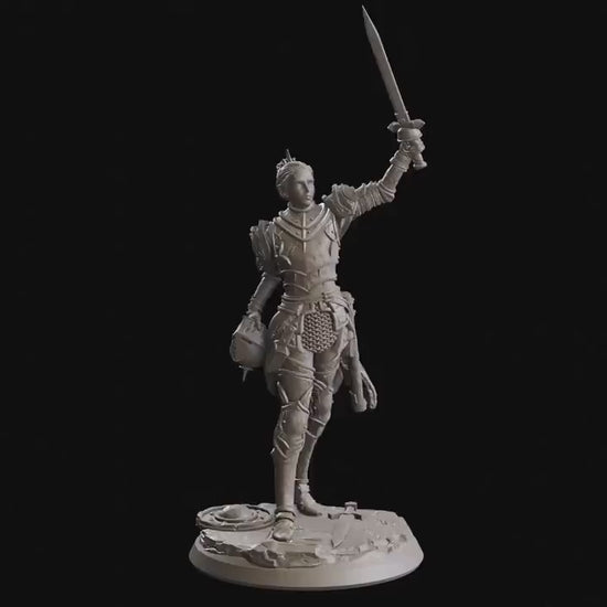 Figurine JDR Guerriere Reine Du Colisée Flesh Of Gods Impression 3D