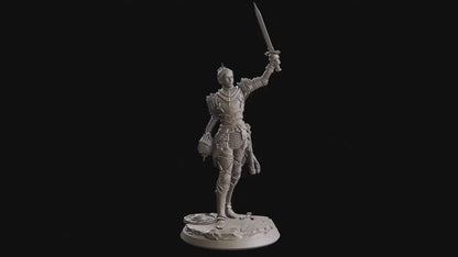 Figurine JDR Guerriere Reine Du Colisée Flesh Of Gods Impression 3D