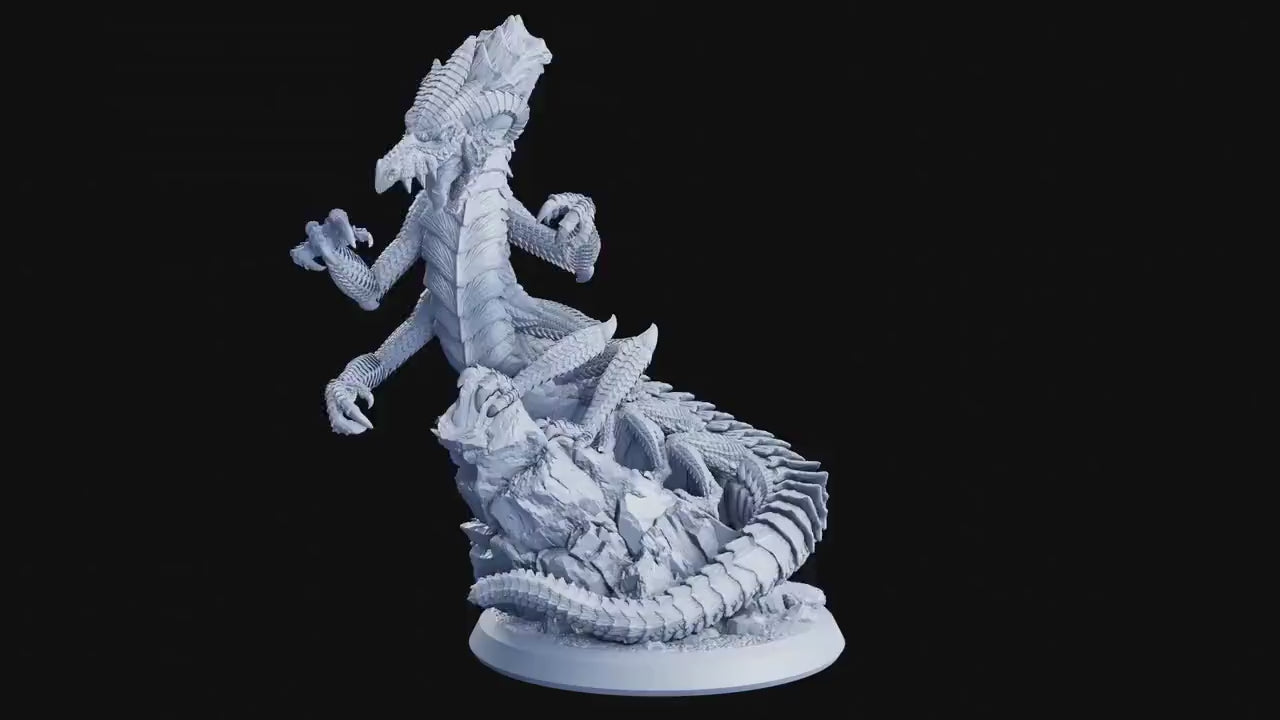 Figurine JDR Behir Flesh Of Gods Impression 3D