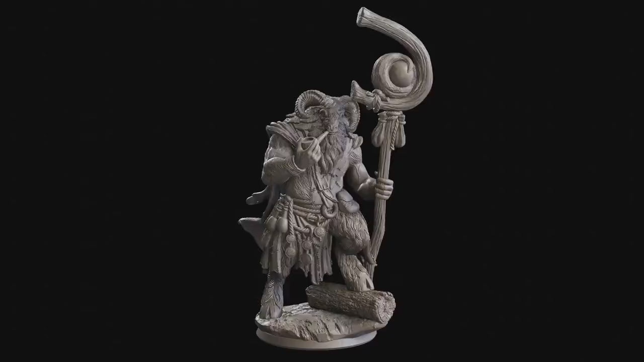Figurine Homme-Chevre Flesh of Gods Impression 3D
