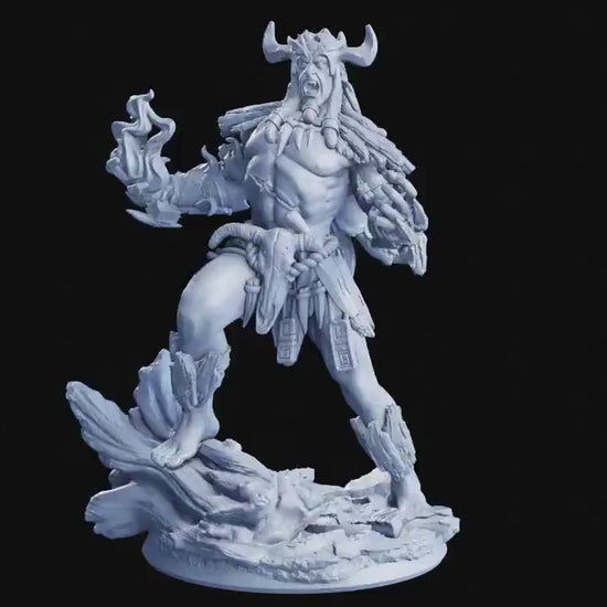 Figurine JDR Shaman Flesh Of Gods Impression 3D