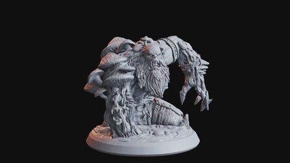 Figurine jdr Orc des marais Impression 3D