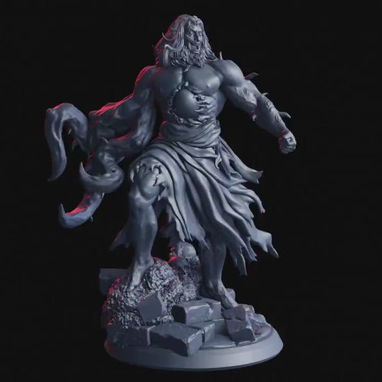 Figurine JDR Monstre Grigor Flesh Of Gods Impression 3D