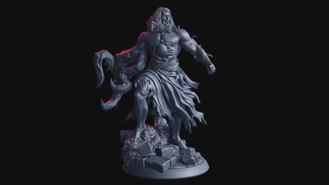 Figurine JDR Monstre Grigor Flesh Of Gods Impression 3D